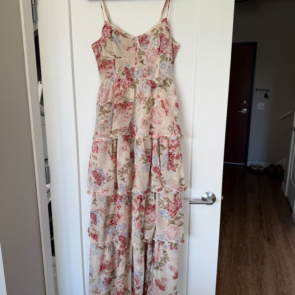 Sasha Sweetheart Tiered Maxi Dress